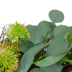 Northlight 24" Eucalyptus & Olive Leaf Twig Spring Wreath 9 Northlight 24" Eucalyptus & Olive Leaf Twig Spring Wreath -Northlight D761797S 4