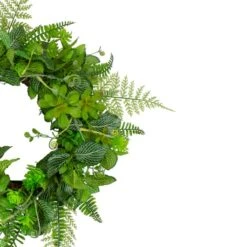 Northlight 24" Maidenhair Fern & Assorted Foliage Spring Wreath -Northlight D761803S 3