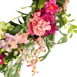 Northlight 24" Leafy Hydrangea Floral Spring Wreath -Northlight D761805S 6