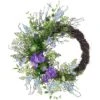Northlight 24" Mixed Wild Flowers & Twig Wreath 2 Northlight 24" Mixed Wild Flowers & Twig Wreath -Northlight D761808S 1