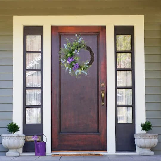 Northlight 24" Mixed Wild Flowers & Twig Wreath 6 Northlight 24" Mixed Wild Flowers & Twig Wreath - Image 4