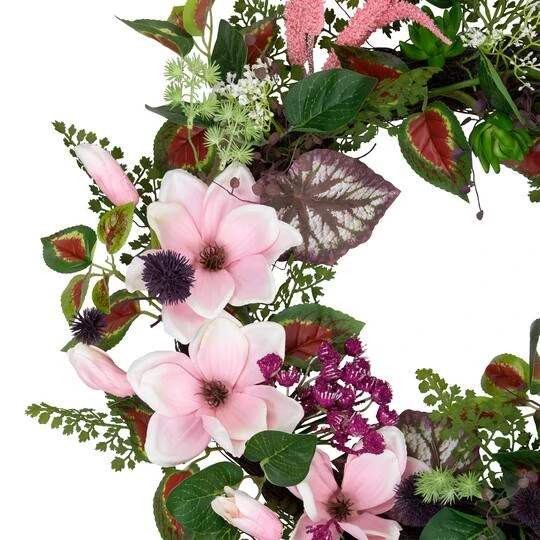 Northlight 24" Succulent & Fern Wreath 9 Northlight 24" Succulent & Fern Wreath - Image 7