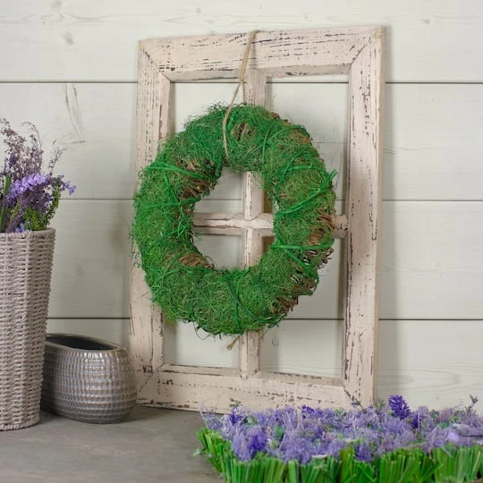 Northlight 12" Green Moss & Twig Wreath 5 Northlight 12" Green Moss & Twig Wreath - Image 3