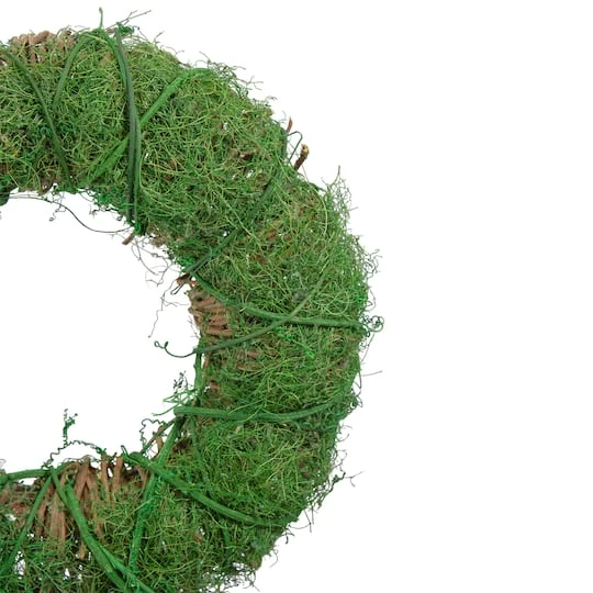 Northlight 12" Green Moss & Twig Wreath 6 Northlight 12" Green Moss & Twig Wreath - Image 4