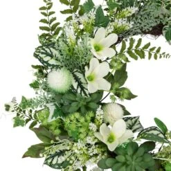 Northlight 24" Hellebores & Ivy Wreath 15 Northlight 24" Hellebores & Ivy Wreath -Northlight D761814S 6