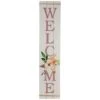 Northlight 4ft. Floral Welcome Wooden Spring Wall Sign -Northlight D761829S 1