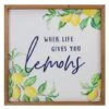 Northlight Wooden Framed When Life Gives You Lemons Metal Sign Spring Wall Décor 1 Northlight Wooden Framed When Life Gives You Lemons Metal Sign Spring Wall Décor -Northlight D761830S 1