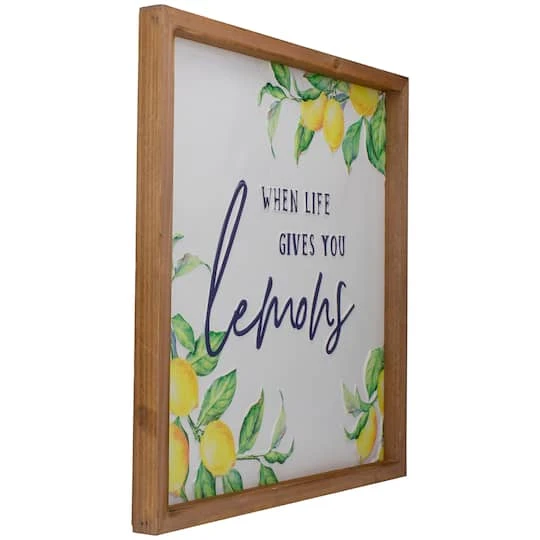 Northlight Wooden Framed When Life Gives You Lemons Metal Sign Spring Wall Décor 6 Northlight Wooden Framed When Life Gives You Lemons Metal Sign Spring Wall Décor - Image 4