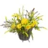 Northlight 12" Lemon & Daisy Spring Hanging Wall Basket 2 Northlight 12" Lemon & Daisy Spring Hanging Wall Basket -Northlight D761832S 2