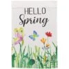 Northlight Hello Spring Butterflies & Flowers Outdoor Garden Flag 1 Northlight Hello Spring Butterflies & Flowers Outdoor Garden Flag -Northlight D761835S 1
