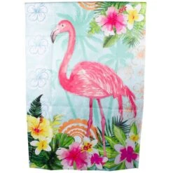 Northlight Tropical Flamingo Spring Outdoor House Flag 10 Northlight Tropical Flamingo Spring Outdoor House Flag -Northlight D761836S 2