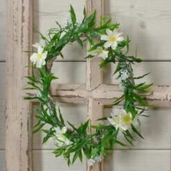 Northlight 9" Yellow Floral & Foliage Spring Wreath 9 Northlight 9" Yellow Floral & Foliage Spring Wreath -Northlight D761842S 2