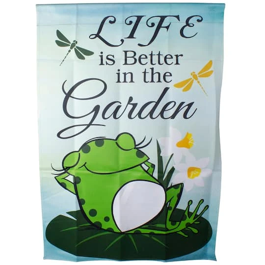 Northlight 40" Green Life Is Better In The Garden House Flag 7 Northlight 40" Green Life Is Better In The Garden House Flag - Image 5