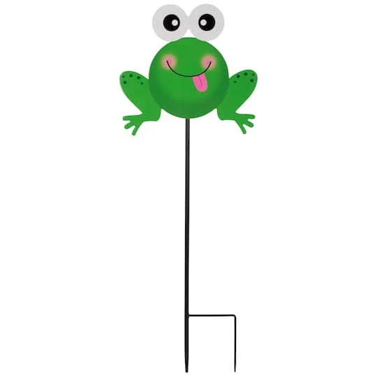 Northlight 23" Frog Metal Garden Stake 4 Northlight 23" Frog Metal Garden Stake - Image 2
