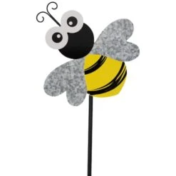 Northlight 23" Black & Yellow Bee Metal Garden Stake -Northlight D768290S 5