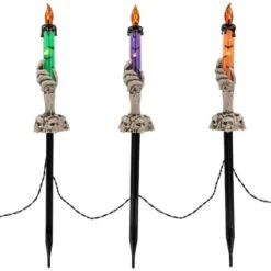 Northlight 6ct. 8.5" LED Skeleton Halloween Candle Décor