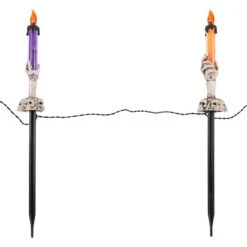 Northlight 6ct. 8.5" LED Skeleton Halloween Candle Décor -Northlight D800580S 3