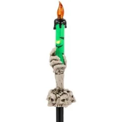 Northlight 6ct. 8.5" LED Skeleton Halloween Candle Décor -Northlight D800580S 6