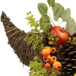 Northlight 20" Apple & Pear Cornucopia Fall Harvest Decoration 14 Northlight 20" Apple & Pear Cornucopia Fall Harvest Decoration -Northlight D800585S 5