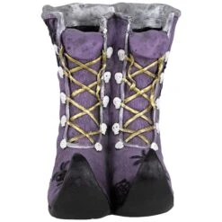 Northlight 15" Purple Witch's Boots Ceramic Halloween Decoration