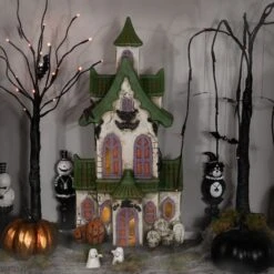 Northlight 22.75" LED Multicolor Haunted House Halloween Decoration 11 Northlight 22.75" LED Multicolor Haunted House Halloween Decoration -Northlight D800596S 2