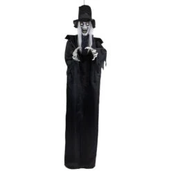 Northlight 6ft. Lit Animated Vampire In Robe & Top Hat Halloween Decoration