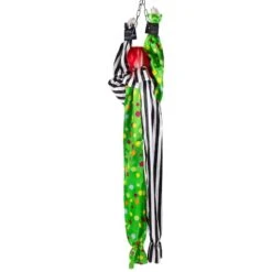 Northlight 5ft Animated Shaking Clown With Sound Hanging Halloween Decoration 15 Northlight 5ft Animated Shaking Clown With Sound Hanging Halloween Decoration -Northlight D800607S 6