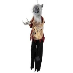 Northlight 4ft. Animated Hanging Werewolf Halloween Decoration 12 Northlight 4ft. Animated Hanging Werewolf Halloween Decoration -Northlight D800608S 3