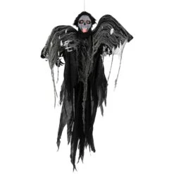 Northlight 5ft. Animated Hanging Zombie Vampire With Lights & Sound Halloween Decoration