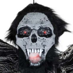 Northlight 5ft. Animated Hanging Zombie Vampire With Lights & Sound Halloween Decoration -Northlight D800609S 3
