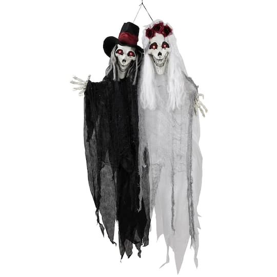 Northlight 47" Lit Vampire Couple With Sound Halloween Decoration 4 Northlight 47" Lit Vampire Couple With Sound Halloween Decoration - Image 2