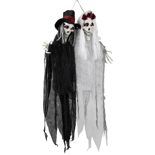 Northlight 47" Lit Vampire Couple With Sound Halloween Decoration 8 Northlight 47" Lit Vampire Couple With Sound Halloween Decoration - Image 6