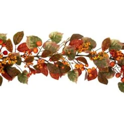 Northlight 5ft. Pumpkins & Berries Fall Harvest Garland -Northlight D800614S 5