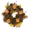 Northlight 14" Pinecone & Pumpkin Fall Harvest Wreath