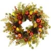 Northlight 26" Apples, Pears & Pinecones Fall Harvest Wreath -Northlight D800621S 1