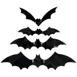 Northlight 22" Black Pre-Lit Halloween Twig Wreath With Bats -Northlight D800624S 2