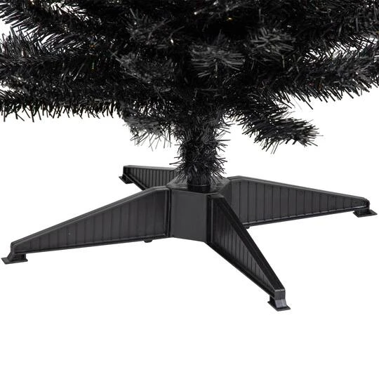 Northlight 6ft. Iridescent Charcoal Slim Halloween Tinsel Tree 9 Northlight 6ft. Iridescent Charcoal Slim Halloween Tinsel Tree - Image 7