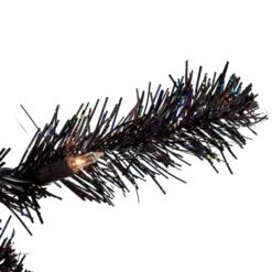 Northlight 4ft. Black Slim Pre-Lit Halloween Tinsel Tree With Clear Lights 10 Northlight 4ft. Black Slim Pre-Lit Halloween Tinsel Tree With Clear Lights -Northlight D800629S 3