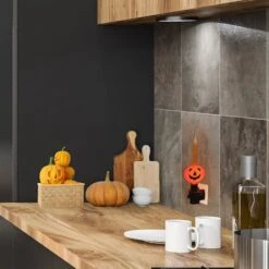 Northlight 6.5" Jack-O-Lantern Halloween Bubble Night Light -Northlight D800632S 2