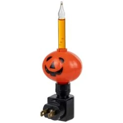 Northlight 6.5" Jack-O-Lantern Halloween Bubble Night Light -Northlight D800632S 5