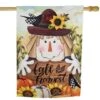 Northlight 40" X 28" Scarecrow Fall Harvest Outdoor House Flag 1 Northlight 40" X 28" Scarecrow Fall Harvest Outdoor House Flag -Northlight D800637S 3