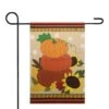 Northlight 12.5" X 18" Pumpkins & Sunflowers Autumn Garden Flag 1 Northlight 12.5" X 18" Pumpkins & Sunflowers Autumn Garden Flag -Northlight D800638S 1