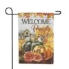 Northlight 18" X 12.5" Welcome Friends Fall Harvest Outdoor Garden Flag 2 Northlight 18" X 12.5" Welcome Friends Fall Harvest Outdoor Garden Flag -Northlight D800640S 3