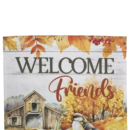 Northlight 18" X 12.5" Welcome Friends Fall Harvest Outdoor Garden Flag 7 Northlight 18" X 12.5" Welcome Friends Fall Harvest Outdoor Garden Flag - Image 5