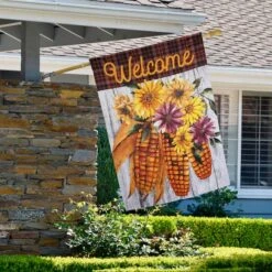 Northlight 40" X 28" Indian Corn Welcome Fall Harvest Outdoor House Flag 10 Northlight 40" X 28" Indian Corn Welcome Fall Harvest Outdoor House Flag -Northlight D800642S 1