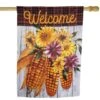Northlight 40" X 28" Indian Corn Welcome Fall Harvest Outdoor House Flag 2 Northlight 40" X 28" Indian Corn Welcome Fall Harvest Outdoor House Flag -Northlight D800642S 3
