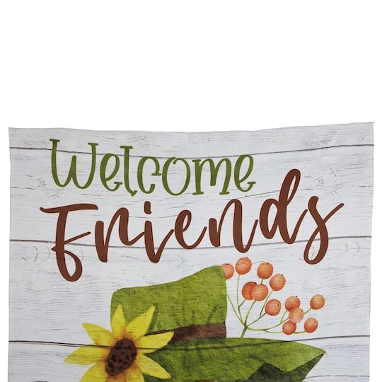Northlight 40" X 28" Scarecrow Welcome Friends Fall Harvest Outdoor House Flag 8 Northlight 40" X 28" Scarecrow Welcome Friends Fall Harvest Outdoor House Flag - Image 6