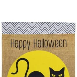 Northlight 18" X 12.5" Black Cat Happy Halloween Outdoor Garden Flag 13 Northlight 18" X 12.5" Black Cat Happy Halloween Outdoor Garden Flag -Northlight D800645S 5