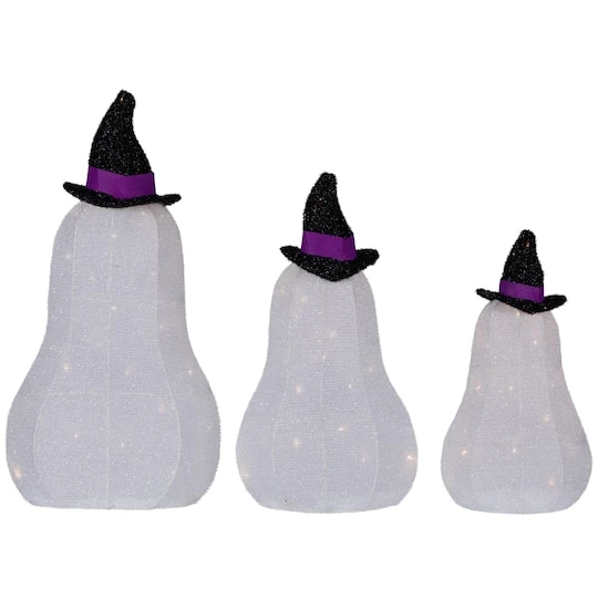 Northlight LED Jack O' Lantern Ghosts Outdoor Halloween Decoration Set 9 Northlight LED Jack O' Lantern Ghosts Outdoor Halloween Decoration Set - Image 7