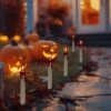 Northlight 5ct. Lighted Flickering Candle Halloween Pathway Marker Lights 2 Northlight 5ct. Lighted Flickering Candle Halloween Pathway Marker Lights -Northlight D800649S 1